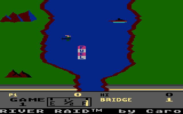 River Raid (1983) (Activision) Screenshot